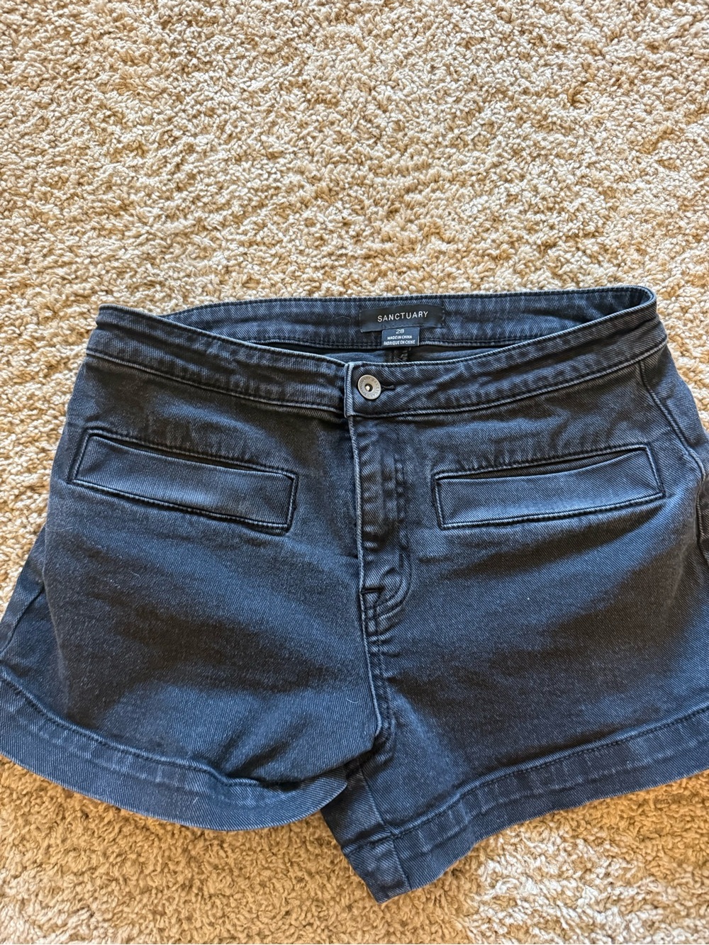 Sanctuary Women's Dark Blue Denim Shorts